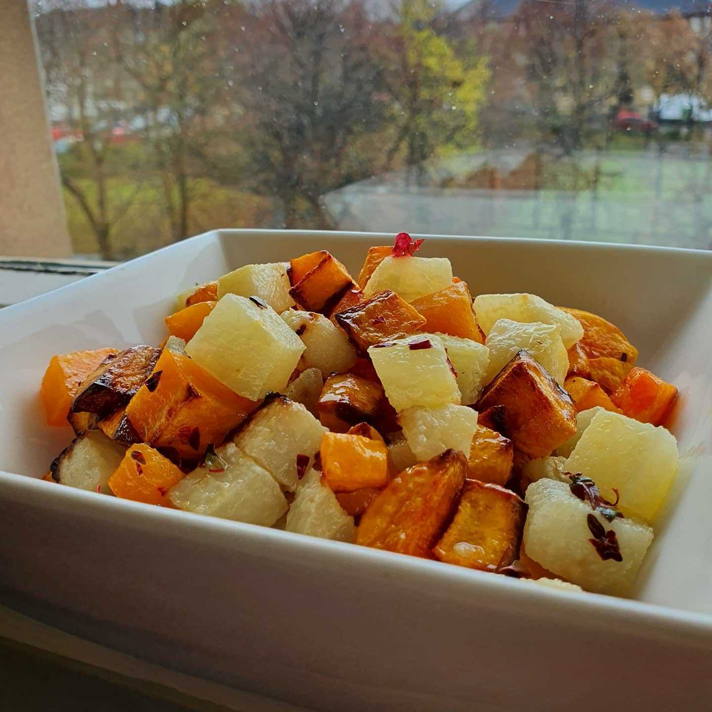 Roast Kohlrabi and Butternut Squash Locavore